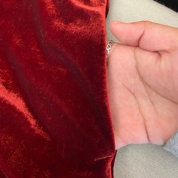 REISS Velvet Mock Neck Sleeveless Wide Leg Jumpsuit Burgundy Size 0 - Picture 10 of 12